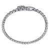 Gabriel & Co. Sterling Silver Bujukan White Sapphire Bypass Bangle