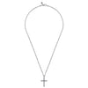 Gabriel & Co. Sterling Silver Twisted Rope X-Center Cross Pendant