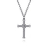 Gabriel & Co. Sterling Silver Twisted Rope X-Center Cross Pendant