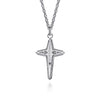Gabriel & Co. Sterling Silver Geometric Cross Pendant