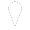 Gabriel & Co. Sterling Silver Brushed Cross Pendant
