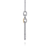 Gabriel & Co. Two-Tone Bujukan Interlocking Link Pendant Necklace