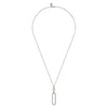 Gabriel & Co. Two-Tone Bujukan Interlocking Link Pendant Necklace
