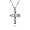 Gabriel & Co. Sterling Silver Geometric Cross Pendant Necklace
