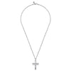 Gabriel & Co. Sterling Silver Geometric Cross Pendant Necklace