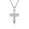 Gabriel & Co. Sterling Silver Geometric Cross Pendant Necklace