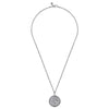 Gabriel & Co. Sterling Silver St. Christopher Medallion Necklace