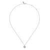 Gabriel & Co. Sterling Silver Bujukan Diamond Cross Circle Pendant