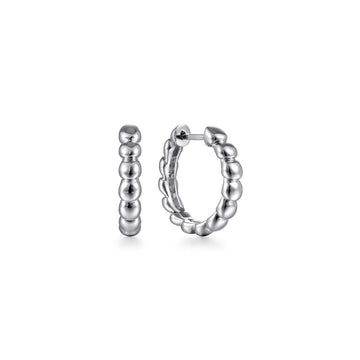 Gabriel & Co. Sterling Silver 15mm Bubble Huggies