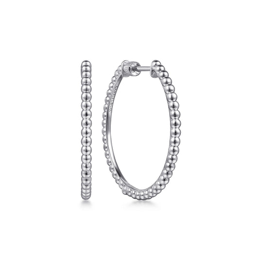 Gabriel & Co. Sterling Silver Bujukan 30mm Hoops