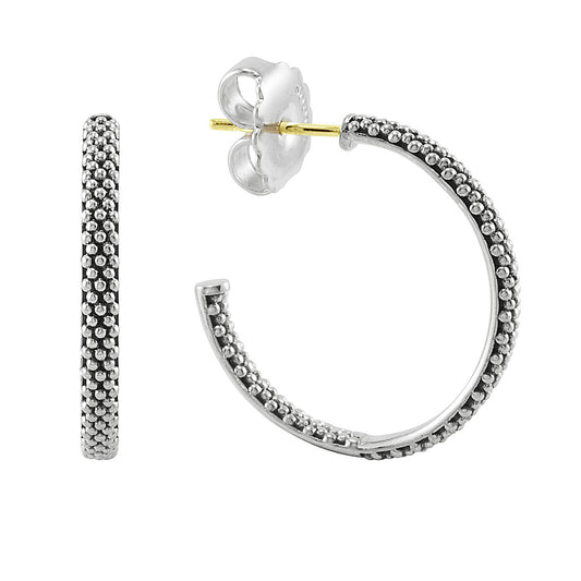 Lagos Sterling Silver Caviar Hoops