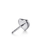 Gabriel & Co. 925 Sterling Silver Heart Diamond-Cut Studs
