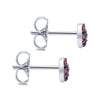 SS or CER BDS Earrings w/Colored Stone