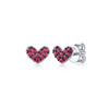 SS or CER BDS Earrings w/Colored Stone