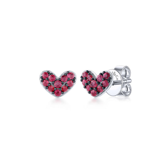 SS or CER BDS Earrings w/Colored Stone