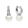 Lagos Sterling Silver 11mm Pearl Drop Huggie Earrings