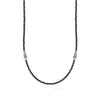 Lagos Black Agate & Sterling Silver Station Necklace