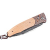 William Henry "B30 Yanks" Damascus Steel and Wood Folding Knife