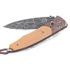 William Henry "B30 Yanks" Damascus Steel and Wood Folding Knife