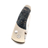 William Henry Titanium and Maple Burl Wood Pocket Knife with Stainless Steel Blade