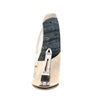 William Henry Titanium and Maple Burl Wood Pocket Knife with Stainless Steel Blade
