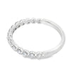 14K White Gold Lab Grown 1/2-Carat Diamond Anniversary Band