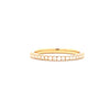14K Yellow Gold 1/4-Carat Lab Grown Diamond Anniversary Band