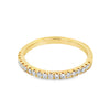 14K Yellow Gold 1/4-Carat Lab Grown Diamond Anniversary Band
