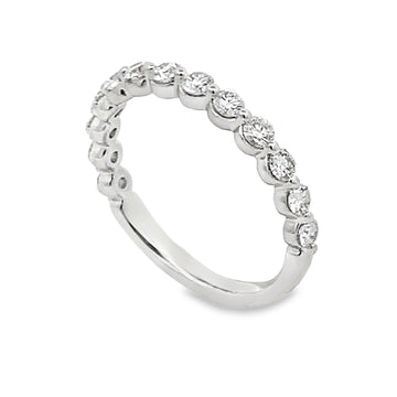14K White Gold Shared-Prong Lab Grown Diamond Anniversary Band