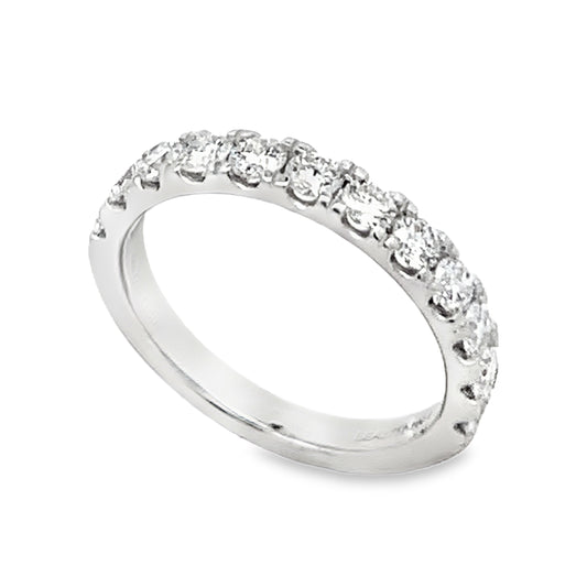 14K White Gold 1 Carat Lab Grown Diamond Anniversary Band