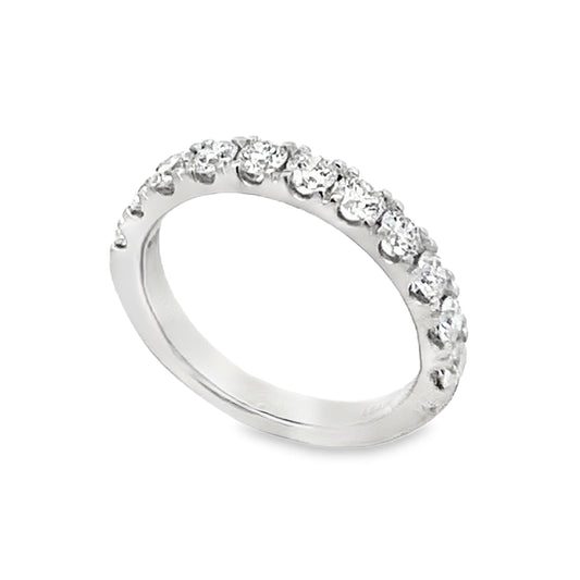 14K White Gold 11-Stone Lab Grown Diamond Anniversary Band