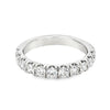 14K White Gold 11-Stone Lab Grown Diamond Anniversary Band