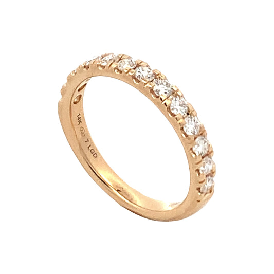 14K Yellow Gold 13-Stone Lab Grown Diamond Anniversary Band