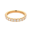 14K Yellow Gold  3/4 Carat Lab Grown Diamond Anniversary Band