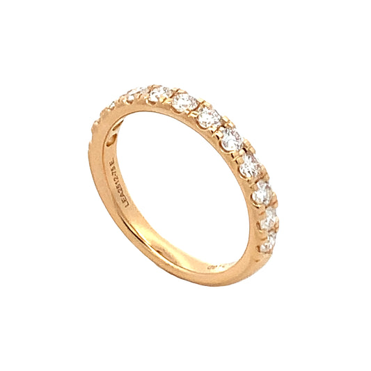14K Yellow Gold  3/4 Carat Lab Grown Diamond Anniversary Band