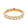 14K Yellow Gold 10-Stone Lab Grown Diamond Anniversary Band