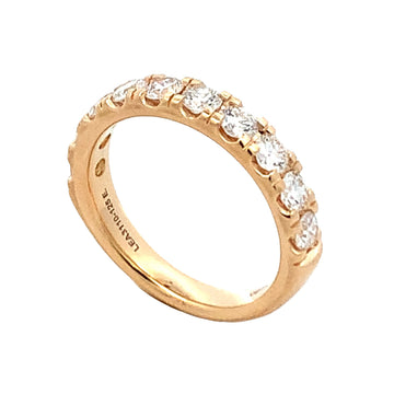 14K Yellow Gold 10-Stone Lab Grown Diamond Anniversary Band