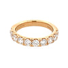 14K Yellow Gold 10-Stone Lab Grown Diamond Anniversary Band