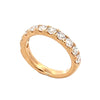 14K Yellow Gold 10-Stone Lab Grown Diamond Anniversary Band