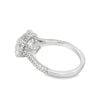 14K White Gold Oval Lab Grown Diamond East-West Engagement Ring