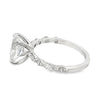14K White Gold 2-Carat Oval Lab Grown Diamond Engagement Ring