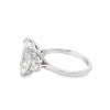 14K White Gold 5-Carat Radiant Lab Grown Diamond Side Stones Engagement Ring