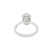 14K White Gold 3-Carat Oval Lab Grown Diamond Engagement Ring