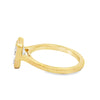 14K Yellow Gold 2-Carat Bezel-Set Radiant Lab Grown Diamond Engagement Ring