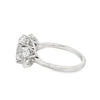 18K White Gold 3-Carat Lab Grown Diamond 3-Oval Engagement Ring