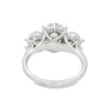 18K White Gold 3-Carat Lab Grown Diamond 3-Oval Engagement Ring