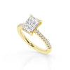 14K Yellow Gold 2-Carat Radiant Cut Lab Grown Diamond Engagement Ring