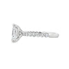 14K White Gold 2-Carat Radiant Cut Lab Grown Diamond Engagement Ring