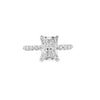 14K White Gold 2-Carat Radiant Cut Lab Grown Diamond Engagement Ring