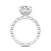 14K White Gold Lab Grown Diamond Engagement Ring & Wedding Band Set